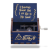 Harry Potter Houten Muziekdoosje Blauw