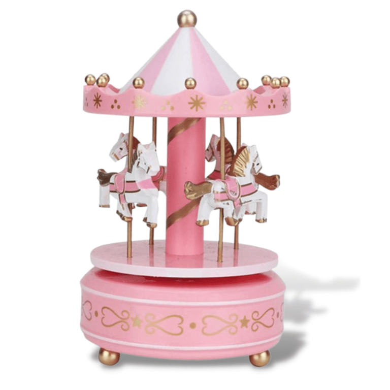 Roze Carrousel Muziekdoosje 1